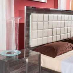 VIG Modrest San Marino Modern Grey Bedroom Set By Hollywood Glam Beds & Headboards