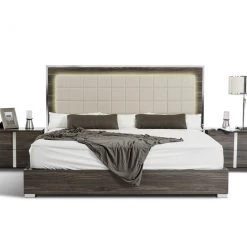 VIG Beds & Headboards Modrest San Marino Modern Grey Bed