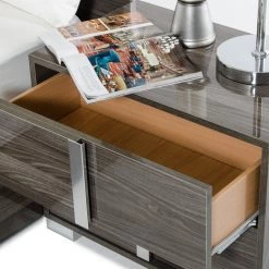 VIG Modrest San Marino Modern Grey Bedroom Set By Hollywood Glam Beds & Headboards