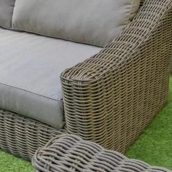 VIG Renava Sapelo Outdoor Beige Wicker Sofa Set