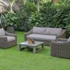 VIG Renava Sapelo Outdoor Beige Wicker Sofa Set