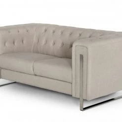 VIG Divani Casa Salvia - Modern Beige Loveseat Living Room