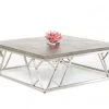 VIG Modrest Scape Modern Concrete Coffee Table Living Room