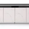 VIG Living Room Modrest Schulz - Modern Black & White Ceramic Buffet