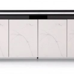 VIG Living Room Modrest Schulz - Modern Black & White Ceramic Buffet