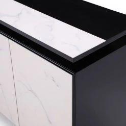 VIG Living Room Modrest Schulz - Modern Black & White Ceramic Buffet