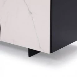 VIG Living Room Modrest Schulz - Modern Black & White Ceramic Buffet