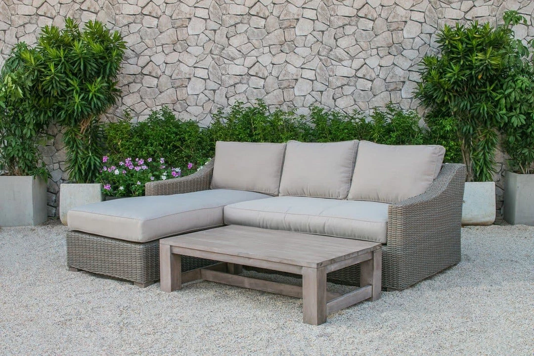 VIG Renava Seacliff Outdoor Wicker Sectional Sofa Set