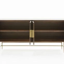 VIG Modrest Selena Modern Acacia & Brass Buffet