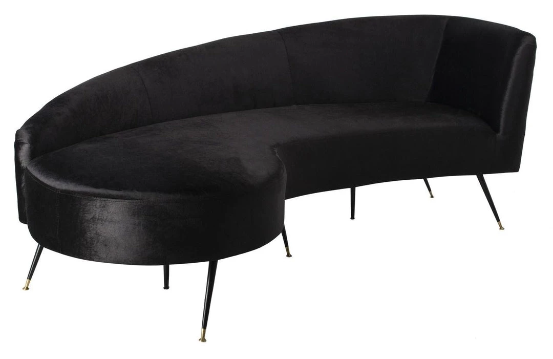 Safavieh Living Room Evangeline Velvet Parisian Sofa
