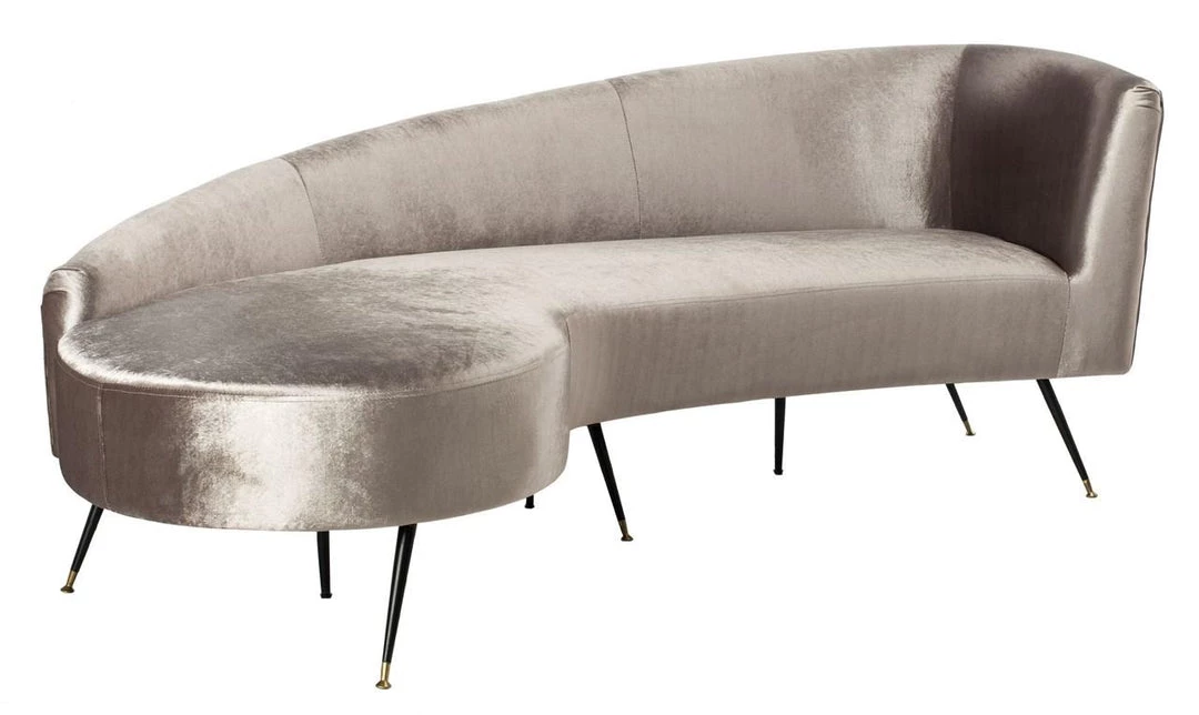 Safavieh Living Room Evangeline Velvet Parisian Sofa