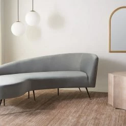 Safavieh Living Room Evangeline Velvet Parisian Sofa