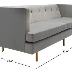 Safavieh Living Room Konrad Velvet Sofa