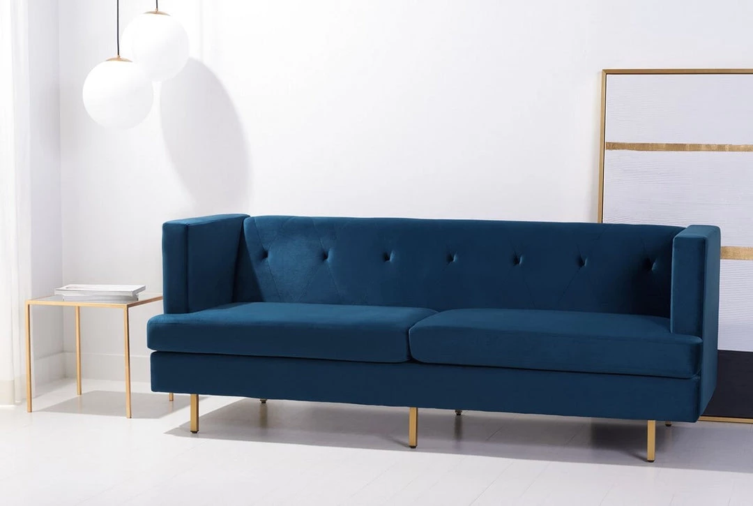Safavieh Living Room Konrad Velvet Sofa