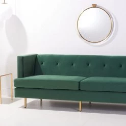 Safavieh Living Room Konrad Velvet Sofa