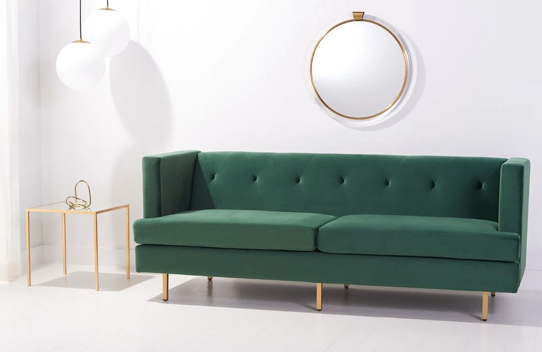 Safavieh Living Room Konrad Velvet Sofa
