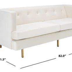 Safavieh Living Room Konrad Velvet Sofa