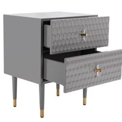 Safavieh Living Room Neptune 2 Drawer Side Table