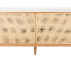 Safavieh Living Room Helena Rattan Daybed Natural