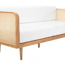 Safavieh Living Room Helena Rattan Daybed Natural