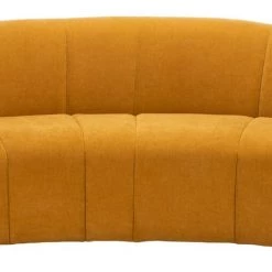 Safavieh Living Room Alliya Channel Tufted Curved Sofa By Hollywood Glam