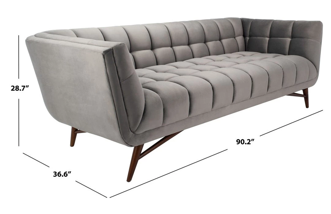 Safavieh Living Room Onyx Mid - Century Tufted Sofa