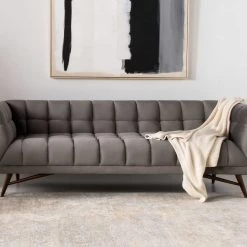 Safavieh Living Room Onyx Mid - Century Tufted Sofa