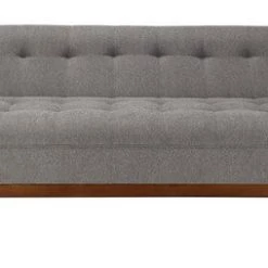 Safavieh Garnet Linen Tufted Sofa Living Room