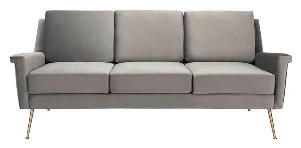 Safavieh Living Room Peridot Velvet Modern Sofa