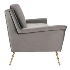 Safavieh Living Room Peridot Velvet Modern Sofa