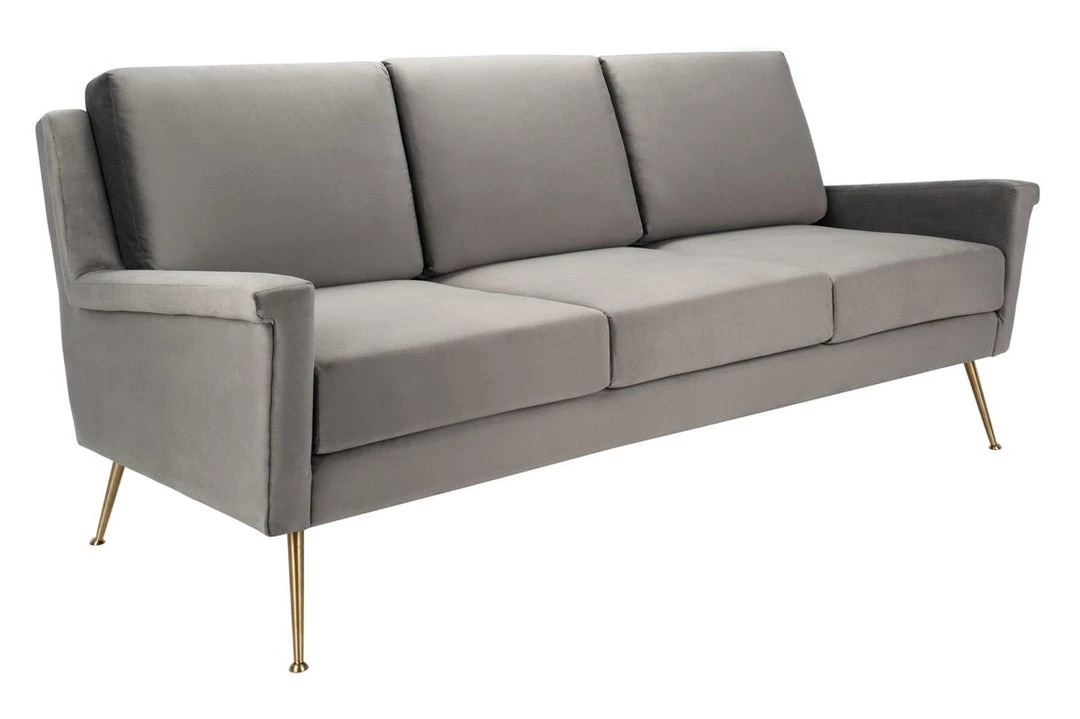Safavieh Living Room Peridot Velvet Modern Sofa