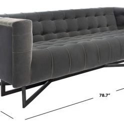 Safavieh Living Room Myra Modern Tufted Sofa