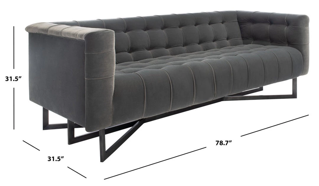 Safavieh Living Room Myra Modern Tufted Sofa