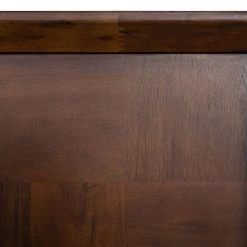 VIG Modrest Shane - Modern Acacia & Brass Bed Beds & Headboards