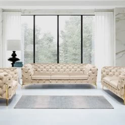 VIG Divani Casa Sheila - Modern Fabric Sofa Set Living Room
