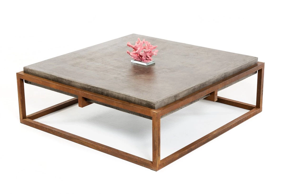 VIG Modrest Shepard Modern Concrete Coffee Table