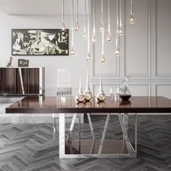 VIG Modrest Sherman Modern Ebony Dining Table