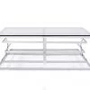 VIG Modrest Snyder Modern Square Glass Coffee Table By Hollywood Glam