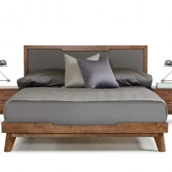 VIG Nova Domus Soria Modern Grey & Walnut Bed