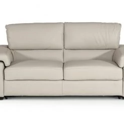 VIG Living Room Estro Salotti Spock Italian Modern Light Grey Leather Sofa Bed