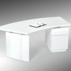 VIG Modrest Stanford Modern White Office Desk