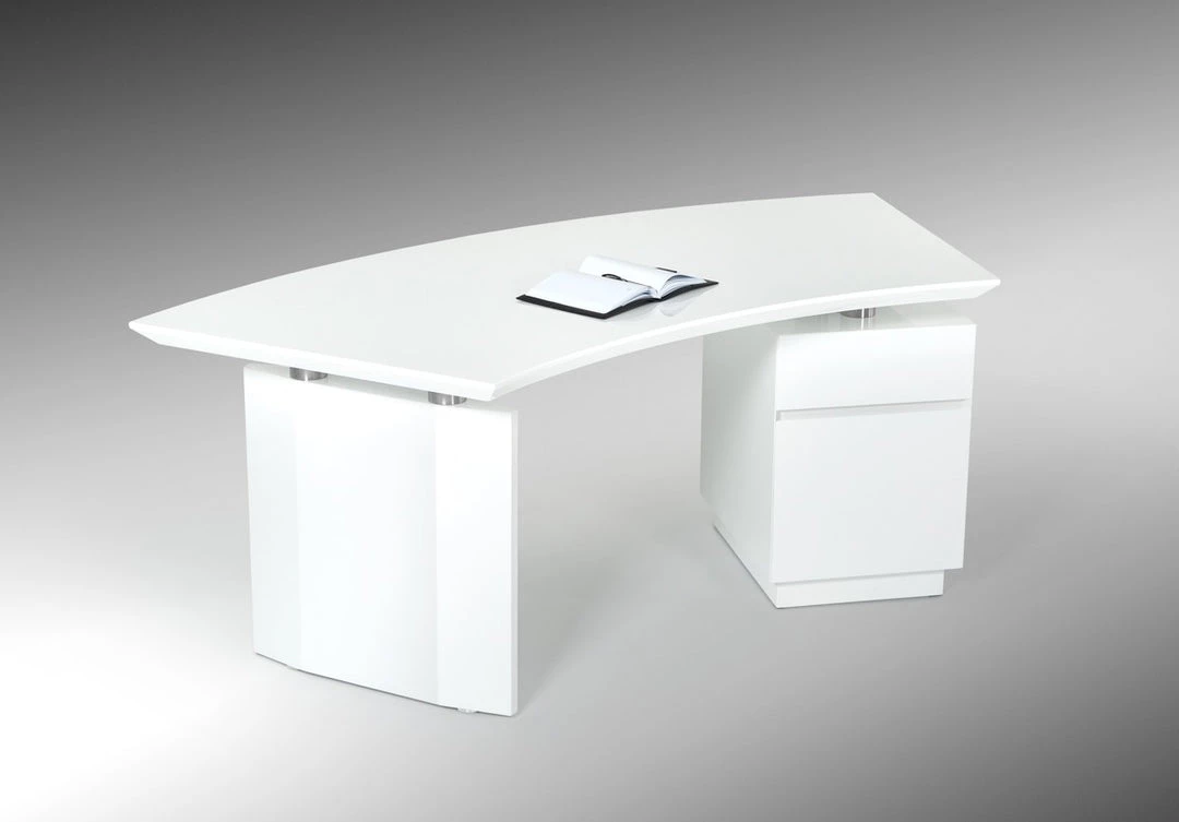 VIG Modrest Stanford Modern White Office Desk