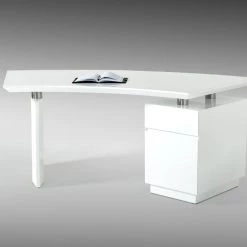 VIG Modrest Stanford Modern White Office Desk