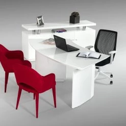 VIG Modrest Stanford Modern White Office Desk