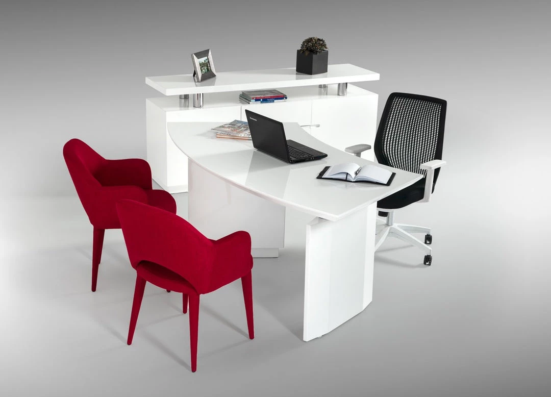 VIG Modrest Stanford Modern White Office Desk