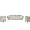 VIG Living Room Divani Casa Stella - Transitional Beige Velvet Sofa Set