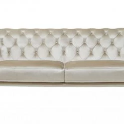 VIG Living Room Divani Casa Stella - Transitional Beige Velvet Sofa