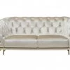 VIG Living Room Divani Casa Stella - Transitional Beige Velvet Loveseat