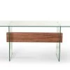 VIG Office Modrest Sven Contemporary White & Walnut Desk & Shelves