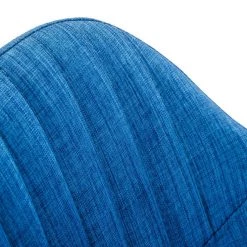 VIG Dining Room Modrest Synergy Modern Blue Fabric Dining Arm Chair